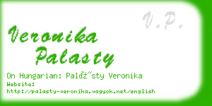 veronika palasty business card